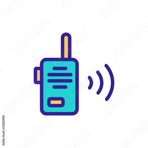 Sound acoustics icon vector. Thin line sign. Isolated contour symbol illustration