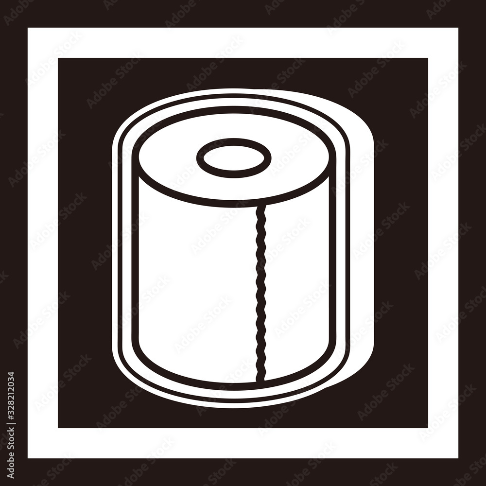 toilet paper isolated vector icon toilet paper isolated vector icon