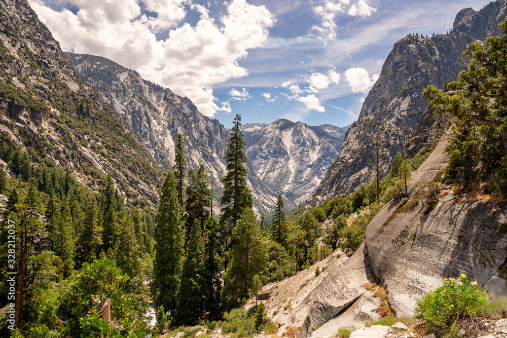 Looking into Kings Canyon National Park