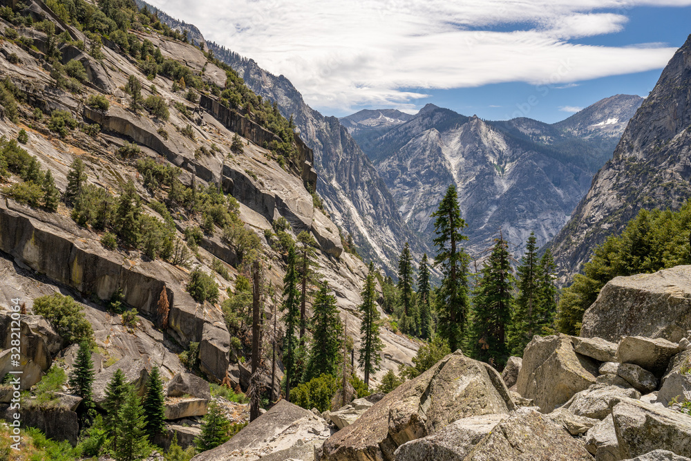 Naklejka premium Looking into Kings Canyon National Park