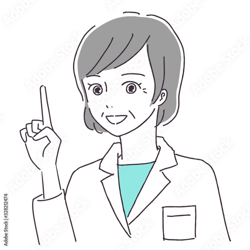 女性医師のイラスト