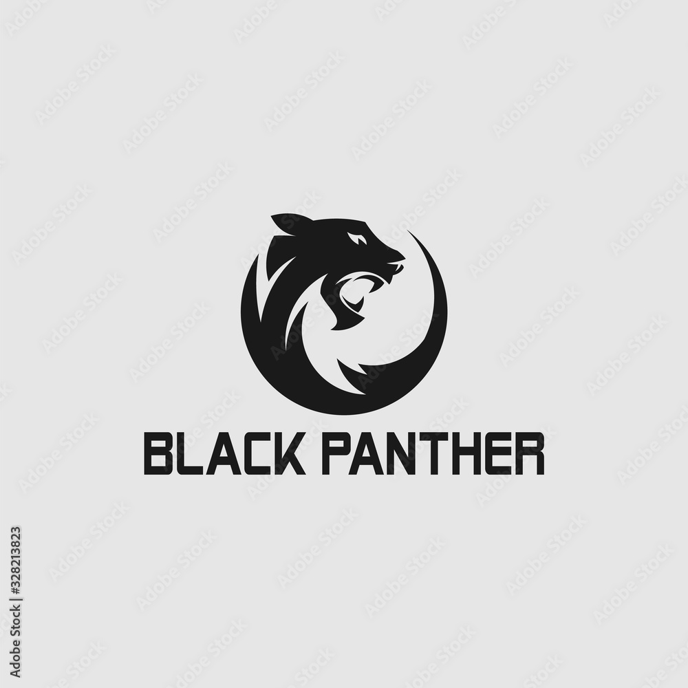 Black Panther logo design iillustration Panther logo design Stock Black Panther logo design iillustration Panther logo design Stock