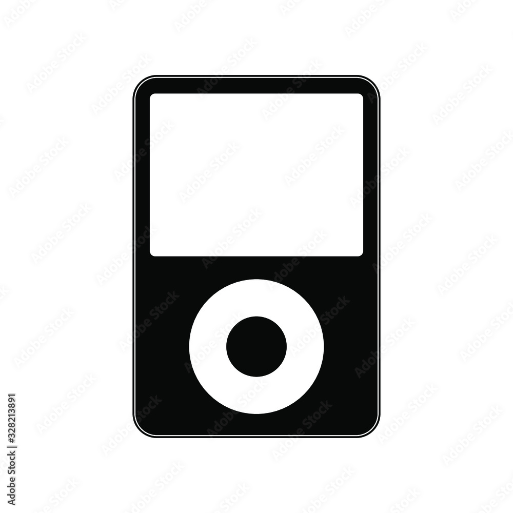 music player and video, flat design icon music player and video, flat design icon