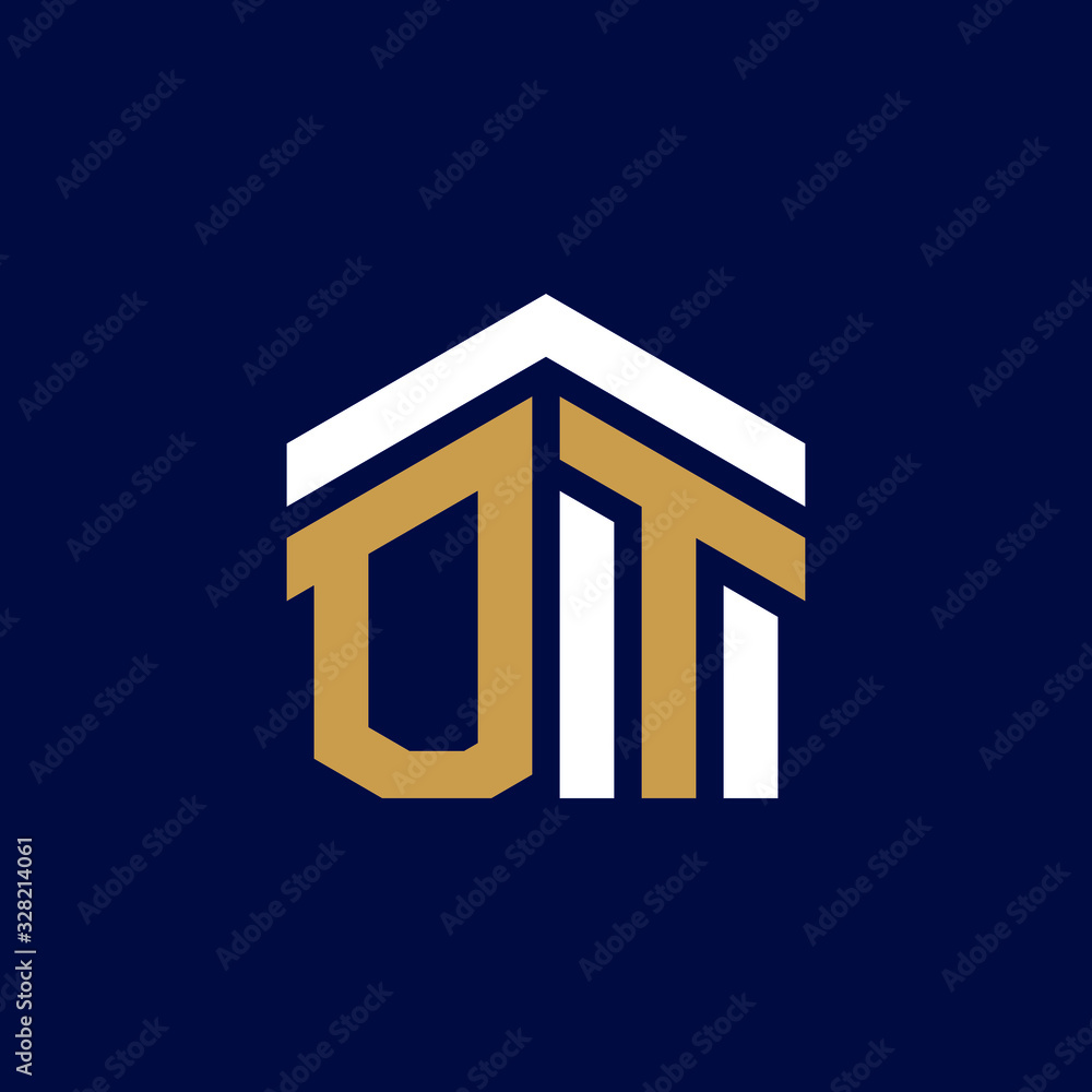 Initial Letters OT House Logo Design Initial Letters OT House Logo Design