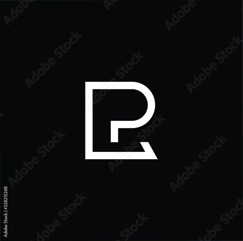 Initial based modern and minimal Logo. LP PL PR RP letter trendy fonts monogram icon symbol. Universal professional elegant luxury alphabet vector design