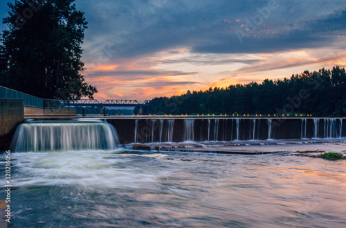 The overflow at Penrith Weir photo