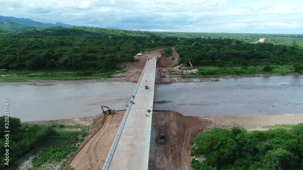 new bridge that cross Parapeti River in Bolivia