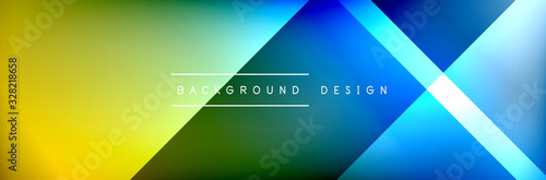 Abstract background - squares and lines composition created with lights and shadows. Technology or business digital template