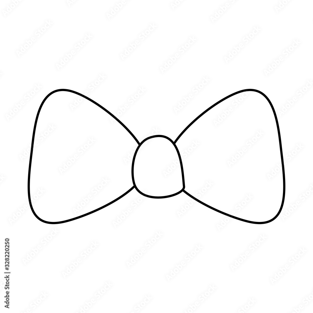 cute bow ribbon decoration icon