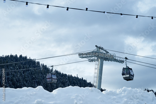 Image of the upper station of the cable car.