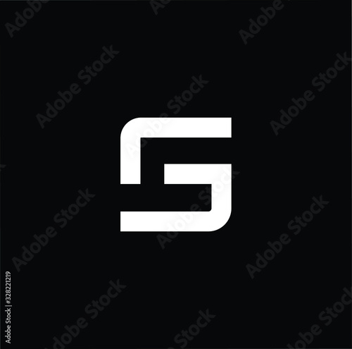 Initial based modern and minimal Logo. SG GS letter trendy fonts monogram icon symbol. Universal professional elegant luxury alphabet vector design