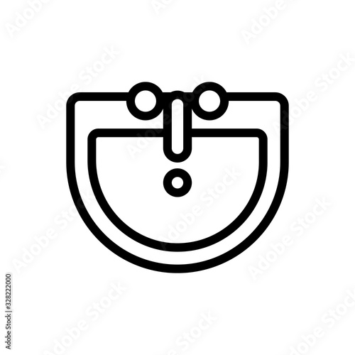 Sink icon vector. Thin line sign. Isolated contour symbol illustration