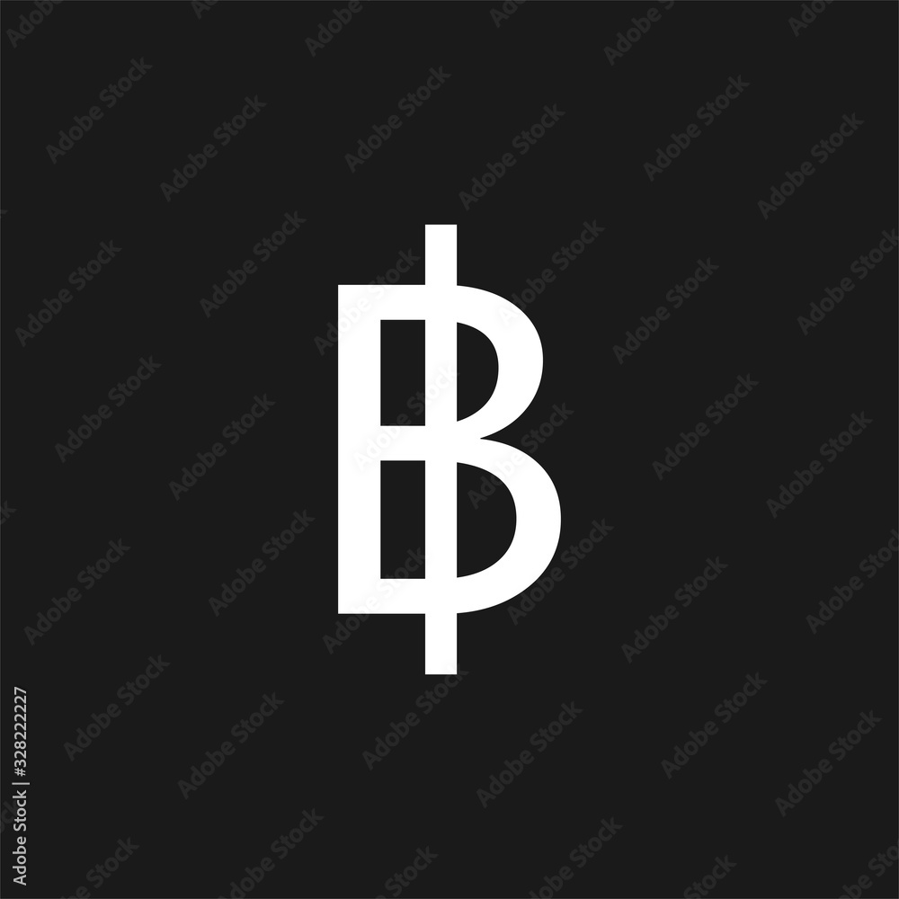 Thailand, baht icon. Vector illustration, flat design Thailand, baht icon. Vector illustration, flat design