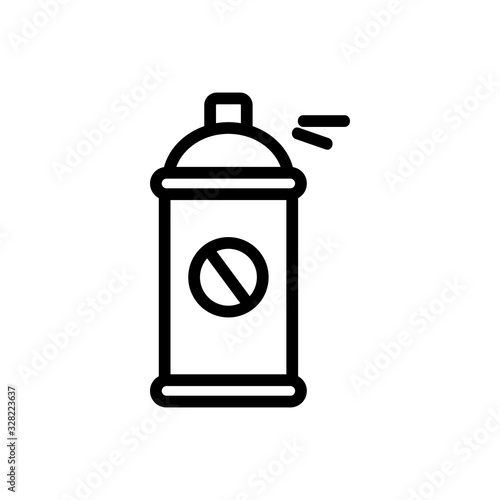 Insect control icon vector. Thin line sign. Isolated contour symbol illustration
