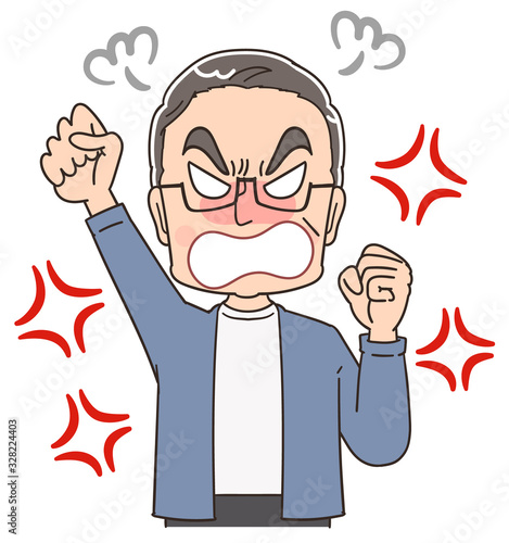 おじいさん シニア 祖父 おじいちゃん 男 おじさん イラスト マンガ