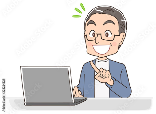 おじいさん シニア 祖父 おじいちゃん 男 おじさん イラスト マンガ