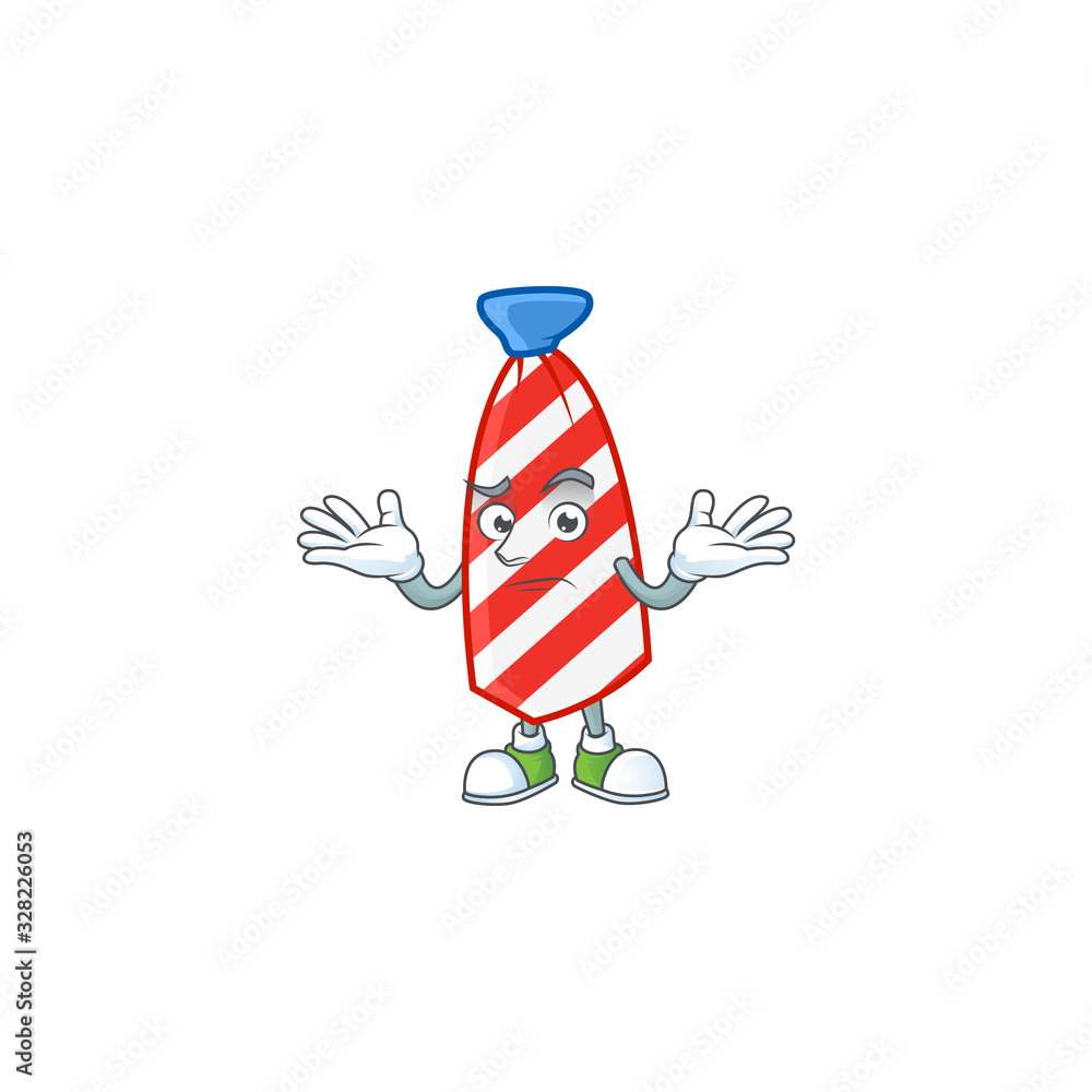 A comical Grinning USA stripes tie cartoon design style A comical Grinning USA stripes tie cartoon design style