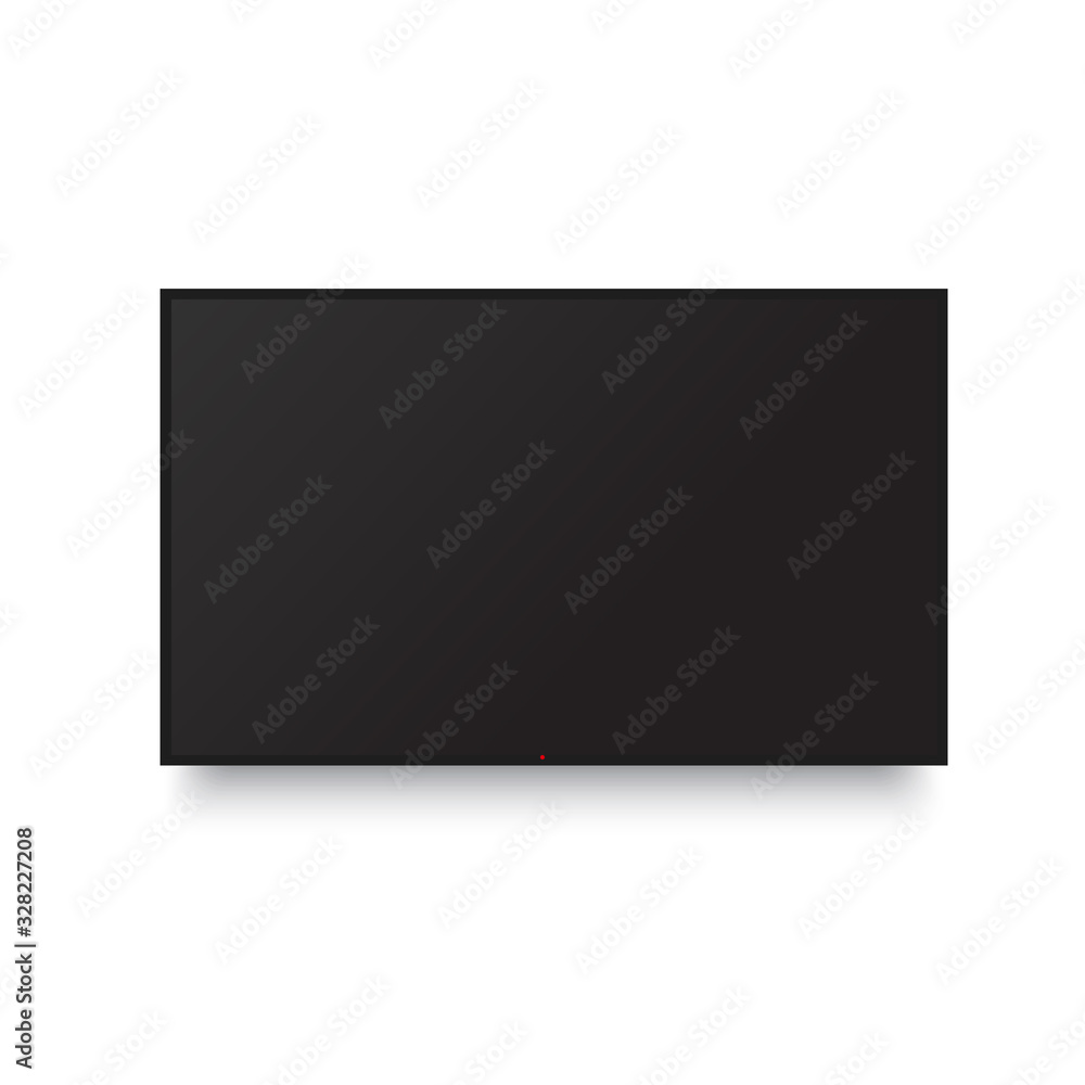 Realistic TV screen. Blank television template. Vector Realistic TV screen. Blank television template. Vector