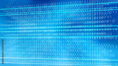 青色のサイバーデジタルイメージグラデーション幾何学背景