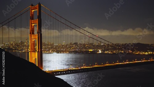 Golden Gate Bridge in San Francisco at night