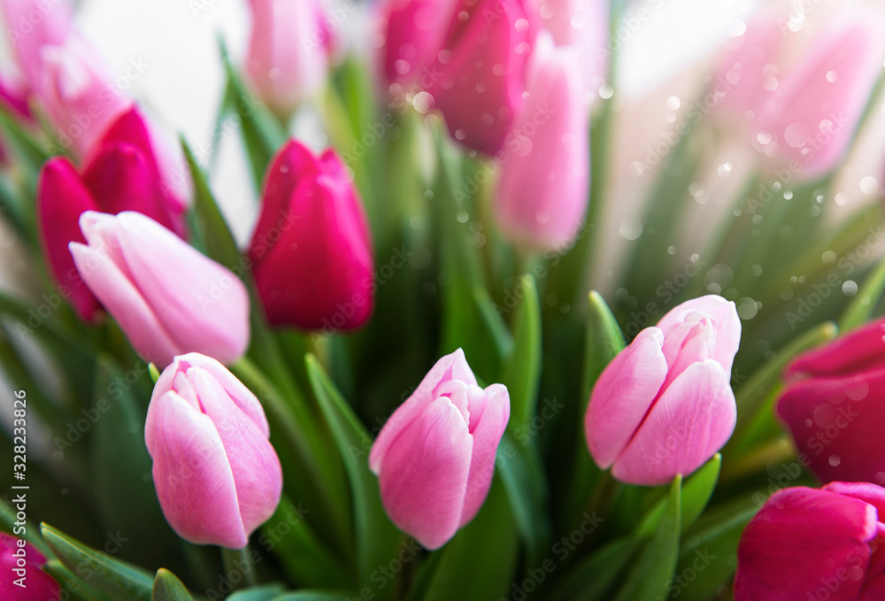 Beautiful tulips bouquet