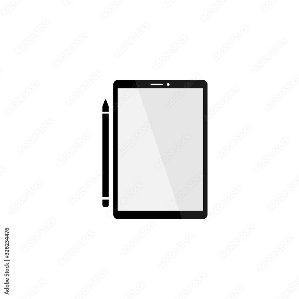Phone tablet vector icon silhouette. Vector tablet icon sign symbol Phone tablet vector icon silhouette. Vector tablet icon sign symbol