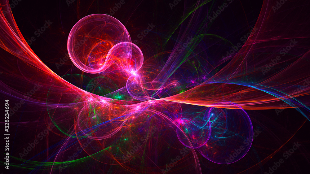 Fractal 3D rendering abstract and shiny background Fractal 3D rendering abstract and shiny background