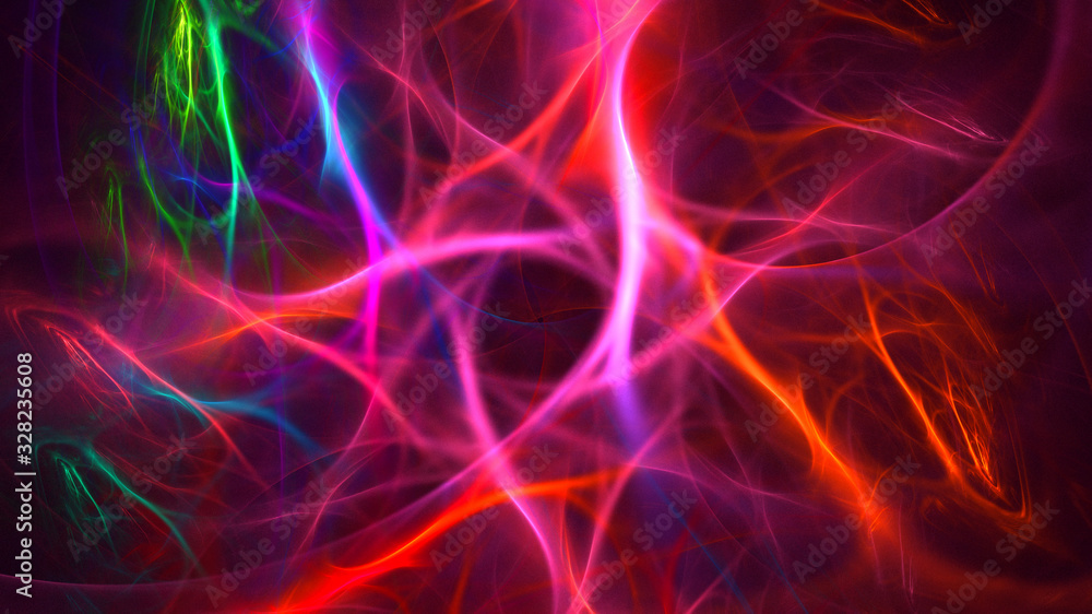 Fractal 3D rendering abstract and shiny background Fractal 3D rendering abstract and shiny background