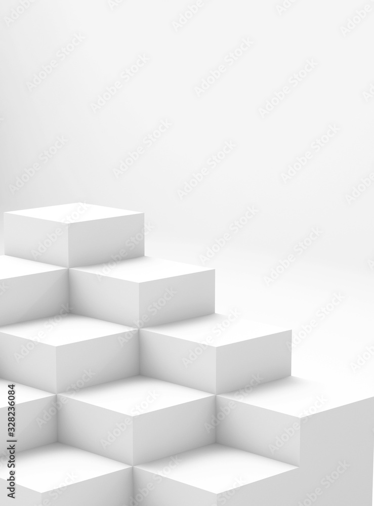 Geometric figures display on pink background,3d rendering ,3d illustration Geometric figures display on pink background,3d rendering ,3d illustration