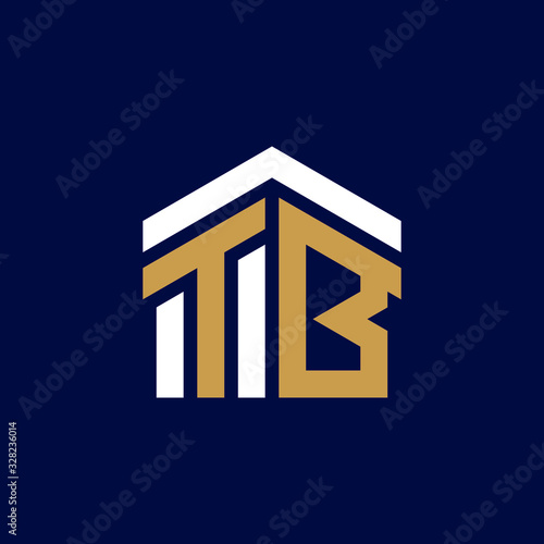 Initial Letters TB House Logo Design
