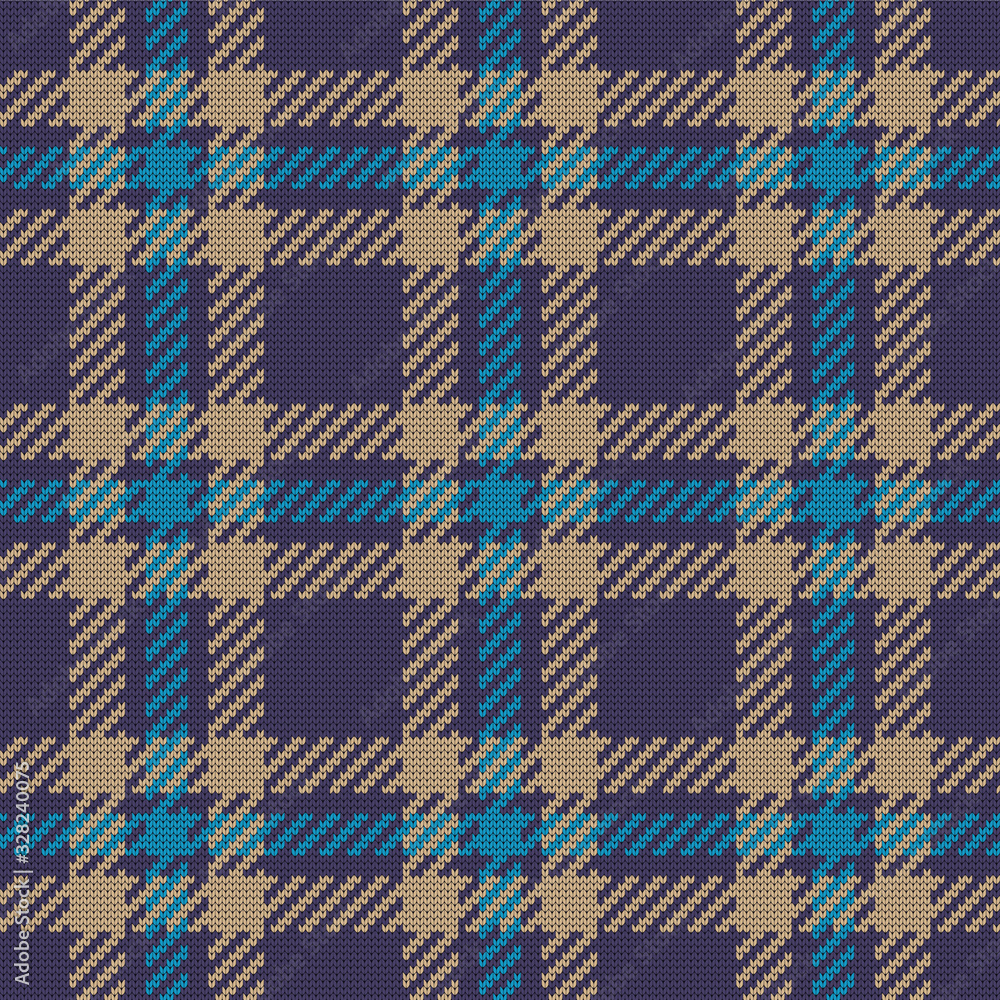 Fototapeta premium Vector seamless checkered pattern.