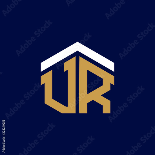 Initial Letters VR House Logo Design