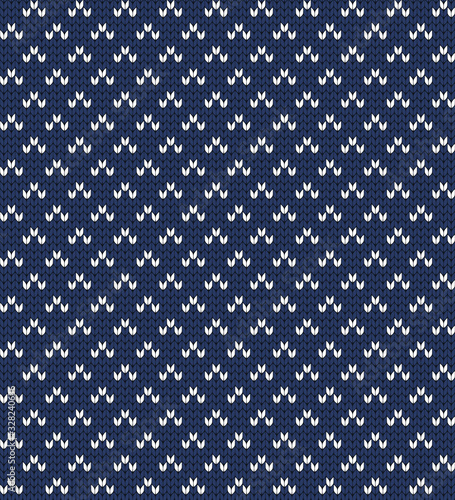 Knitted small decorative seamless pattern
