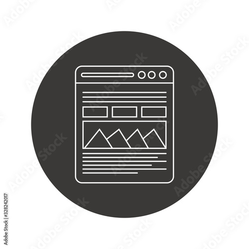 browser window vector icon 