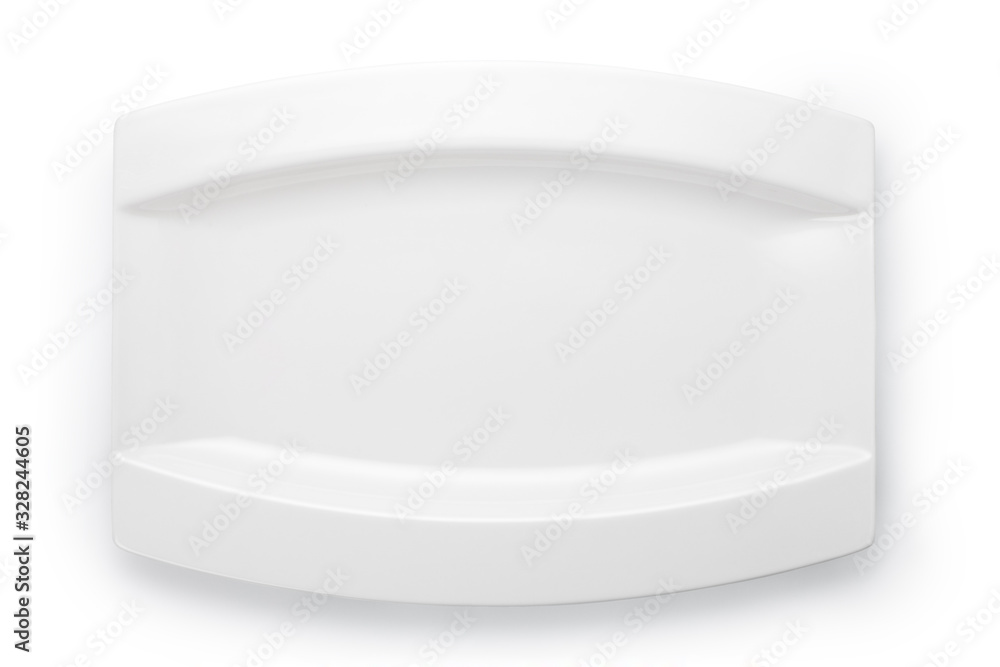 Empty white plate isolated on white background. Top view. Empty white plate isolated on white background. Top view.