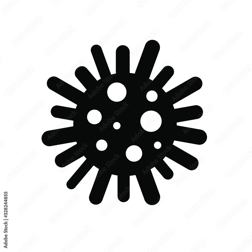 virus icon on white background virus icon on white background