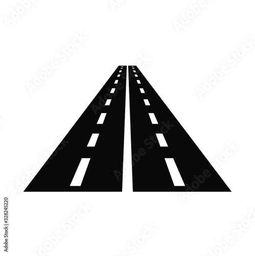 road icon on white background