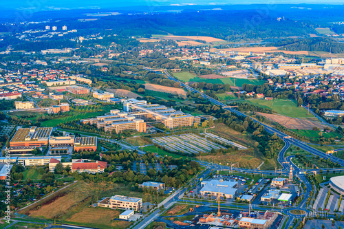 air view of Coburg town