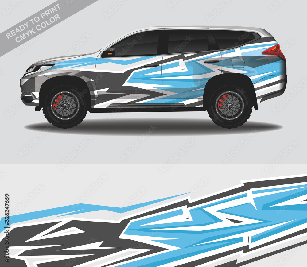 Car wrap decal design vector, custom livery race rally car vehicle sticker and tinting. Car wrap decal design vector, custom livery race rally car vehicle sticker and tinting.