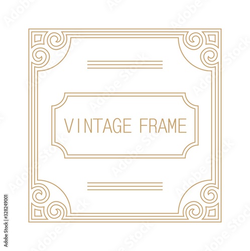 Vintage Ornament Greeting Card Vector Template. Retro Luxury Invitation, Royal Certificate. Vintage Frame, Vintage Ornament, Ornaments Vector.