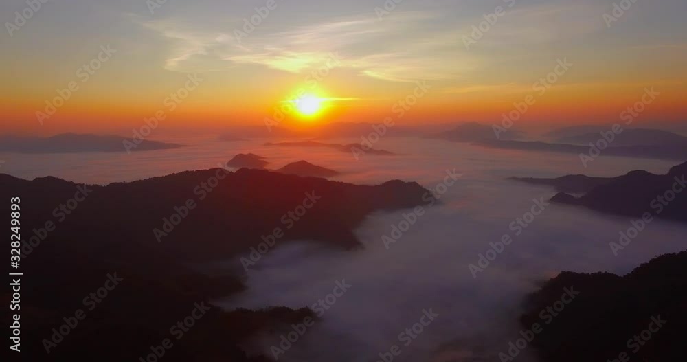 Aerial shot Beautiful valley northern of Thailand. Aerial shot Beautiful valley northern of Thailand.