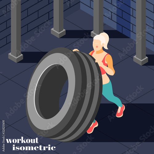 Workout Isometric Composition