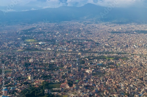 Aerial View of Kathmandu Valley