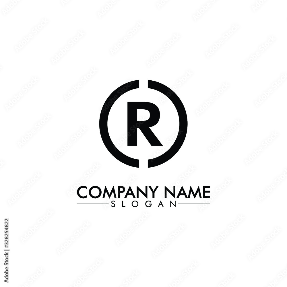 initial, letter R company or business logo design vector initial, letter R company or business logo design vector