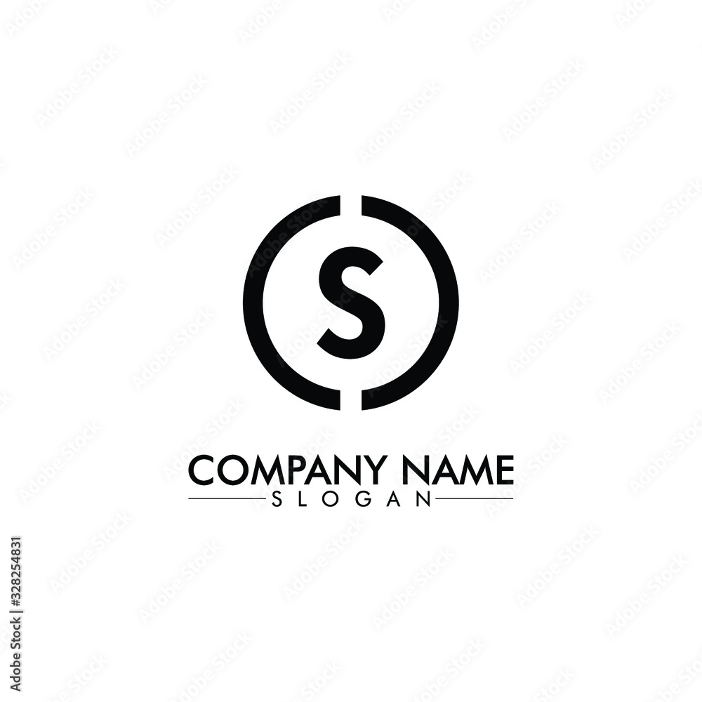 initial, letter S company or business logo design vector