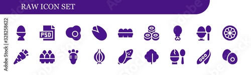 Modern Simple Set of raw Vector filled Icons