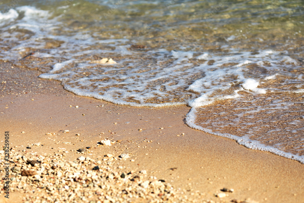 Sea coast in very hot weather Sea coast in very hot weather