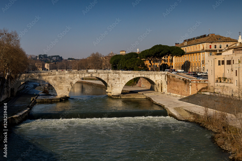 Fototapeta premium River Tiber in Roma.