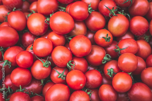 Fresh tomatoes food closeup.