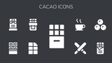 cacao icon set
